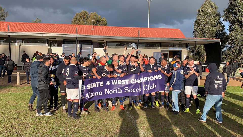 2019 senior men's championship celebration